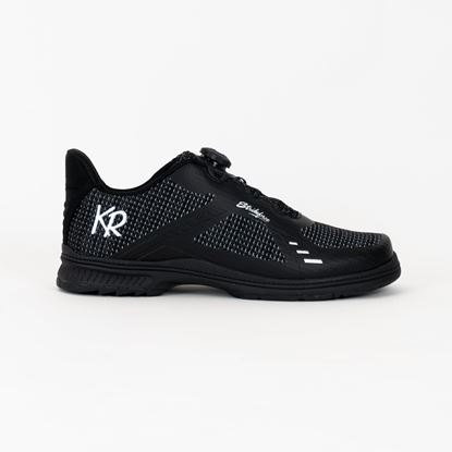 Picture of KR Strikeforce Men's Jet FT Black Silver Right Hand Wide Bowling Shoes