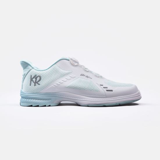 Picture of KR Strikeforce Women's Lady Jet White Teal Right Hand Wide Bowling Shoes