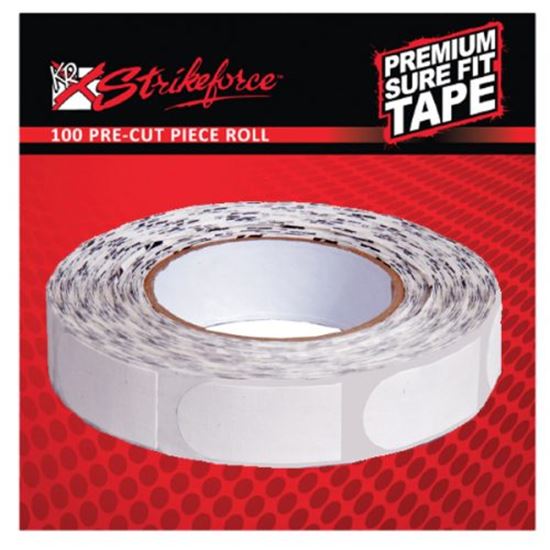 Picture of KR Strikeforce Premium Sure Fit Tape 1" White Textured 100 Piece