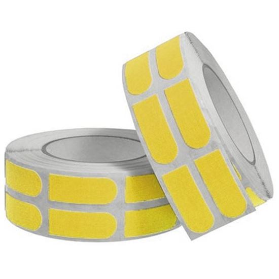 Picture of Turbo Grip Strips Tape Yellow 3/4" Precut Fitting Tape 500 Count Roll