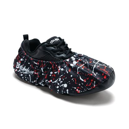 Picture of KR Strikeforce Flexx Shoe Cover - Black/Red/White Splash