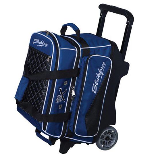 Picture of KR Strikeforce 2 Ball Royal Flush Double Roller Royal Bowling Bag