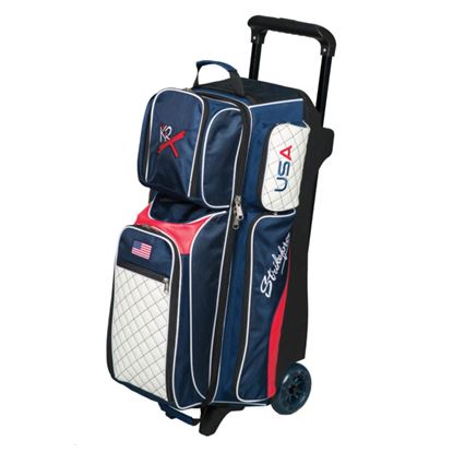 Picture of KR Strikeforce Royal Flush 3 Ball Triple Roller USA Bowling Bag