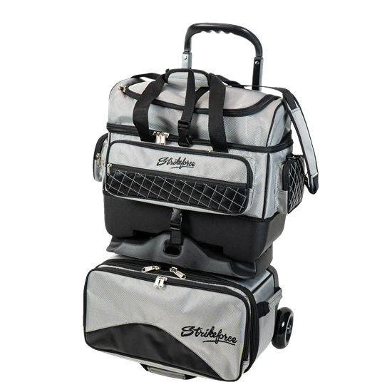 Picture of KR Strikeforce Royal Flush 4 Ball Roller Silver Bowling Bag