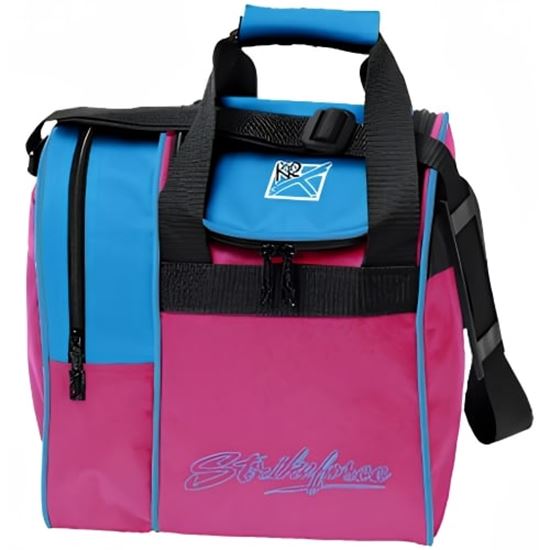 Picture of KR Rook 1 Ball Single Tote Pink Sky Blue Bowling Bag