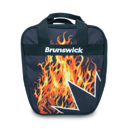 Picture of Brunswick Spark 1 Ball Single Tote Flames Bowling Bag