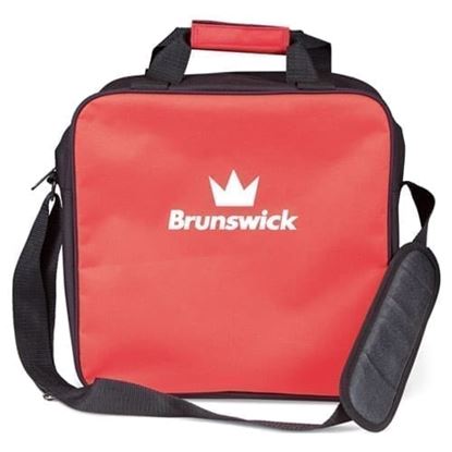 Picture of Brunswick Target Zone Single Black Red Bowling Bag